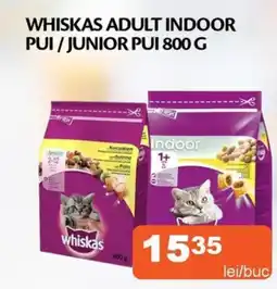 Whiskas adult indoor pui/junior pui