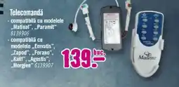 Hornbach Telecomandă - compatibilă cu modelele ,,Matinal",,,Paramit" Ofertă