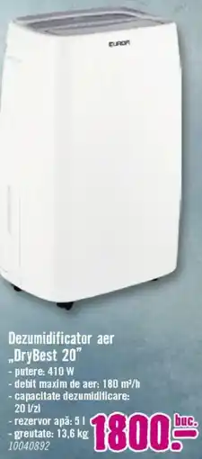 Hornbach Dezumidificator aer „DryBest 20 Ofertă