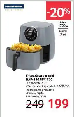 Selgros Friteuză cu aer cald HAF-B6GREY1700 Ofertă
