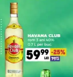 Annabella HAVANA CLUB rom 3 ani 40% Ofertă