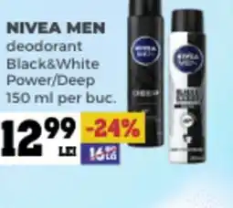 Annabella NIVEA MEN deodorant Black&White Power/Deep Ofertă