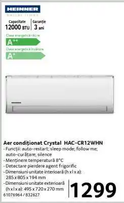 Selgros Aer condiționat Crystal HAC-CR12WHN Ofertă