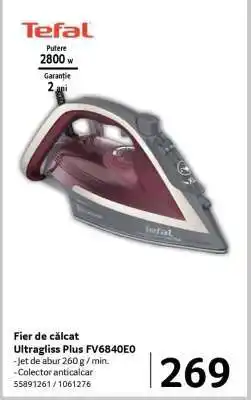 Selgros Fier de călcat Ultragliss Plus FV6840E0 Ofertă