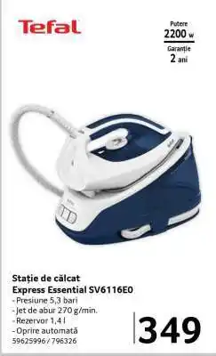 Selgros Stație de călcat Express Essential SV6116E0 Ofertă
