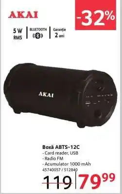 Selgros Boxă ABTS-12C Ofertă