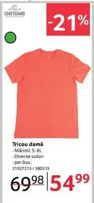 Selgros Tricou damă Ofertă