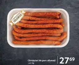 Selgros Cârnațiori de porc afumați Ofertă