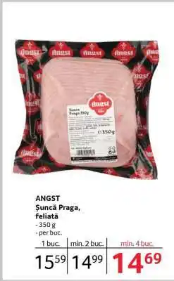 Selgros ANGST Şuncă Praga, feliată Ofertă