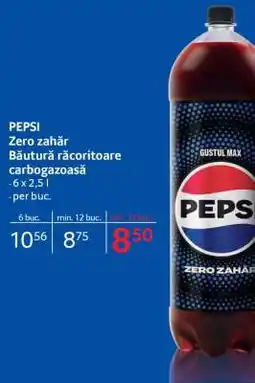 Selgros PEPSI Zero Zahăr Ofertă