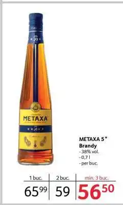 Selgros METAXA 5* Brandy Ofertă