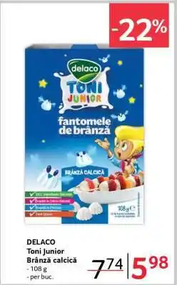Selgros DELACO Toni Junior Brânză calcică Ofertă