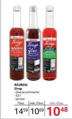 Selgros RÂURENI Sirop Ofertă