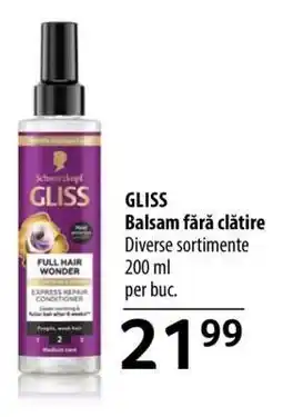 Selgros Gliss Balsam fără clătire Ofertă