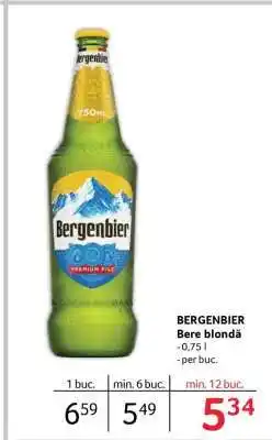 Selgros BERGENBIER Bere blondă Ofertă