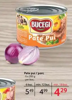 Selgros Pate pui / porc Ofertă