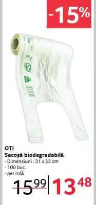 Selgros OTI Sacoșă biodegradabilă Ofertă