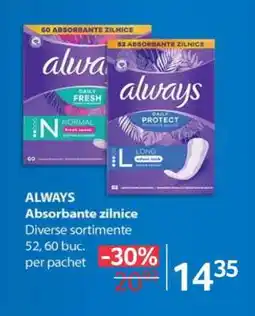 Selgros ALWAYS Absorbante zilnice Ofertă