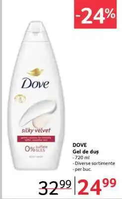 Selgros DOVE Gel de duș Ofertă
