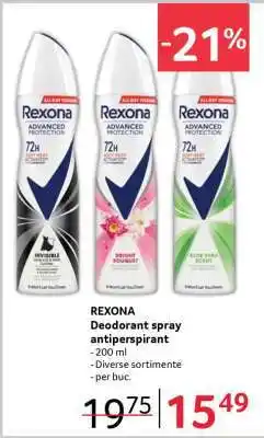 Selgros REXONA Deodorant spray antiperspirant Ofertă