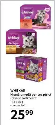 Selgros WHISKAS HRANĂ UMEDĂ PENTRU PISICI Ofertă