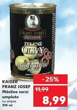 Kaufland KAISER FRANZ JOSEF Măsline verzi umplute Ofertă