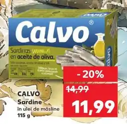 Kaufland CALVO Sardine în ulei de măsline Ofertă