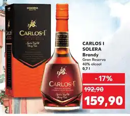Kaufland CARLOS I SOLERA Brandy Ofertă