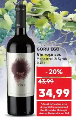 Kaufland GORU EGO Vin rosu sec Ofertă