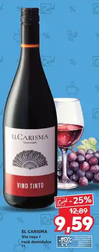Kaufland EL CARISMA Vin rosu / Orosé demidulce Ofertă