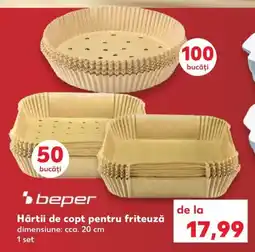 Kaufland Hârtii de copt pentru friteuză Ofertă