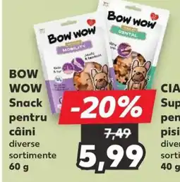 Kaufland BOW WOW Snack pentru câini Ofertă