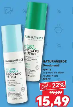 Kaufland NATURAVERDE Deodorant spray Ofertă