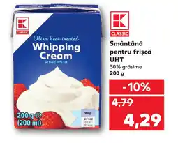 Kaufland Smântână pentru frișcă UHT Ofertă