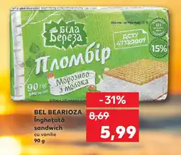 Kaufland BEL BEARIOZA Ingheţată sandwich Ofertă