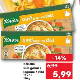 Kaufland KNORR Cub găină / legume / vită Ofertă