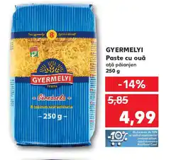 Kaufland GYERMELYI Paste cu ouă Ofertă