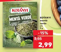 Kaufland KOTANYI mentă verde Ofertă
