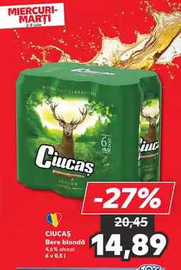 Kaufland CIUCAŞ Bere blondă Ofertă