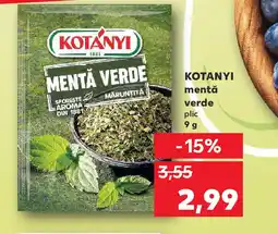 Kaufland KOTANYI mentă verde Ofertă