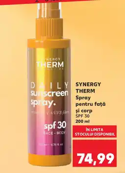 Kaufland SYNERGY THERM Spray pentru faţă și corp Ofertă