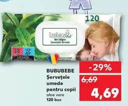 Kaufland BUBUBEBE Şerveţele umede pentru copii Ofertă