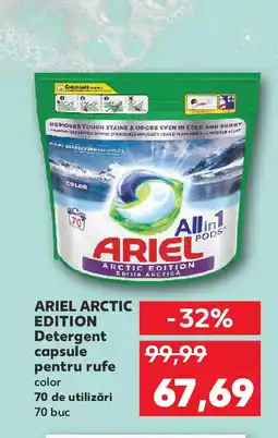 Kaufland ARIEL Arctic edition Detergent capsule pentru rufe Ofertă