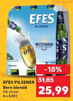 Kaufland EFES PILSENER Bere blondă Ofertă