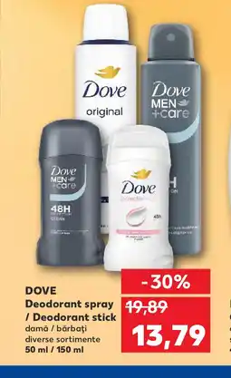 Kaufland DOVE Deodorant spray / Deodorant stick Ofertă