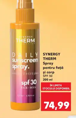 Kaufland SYNERGY THERM Spray pentru faţă și corp Ofertă