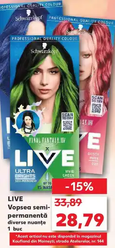 Kaufland LIVE Vopsea semi- permanentă Ofertă