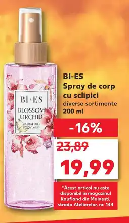 Kaufland BI-ES Spray de corp cu sclipici Ofertă