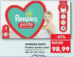 Kaufland PAMPERS Pants Scutece pentru copii Ofertă