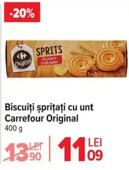 Carrefour Biscuiți sprițați cu unt Carrefour Original Ofertă